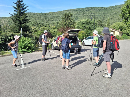 10 au départ pour suivre Christiane à MIALET